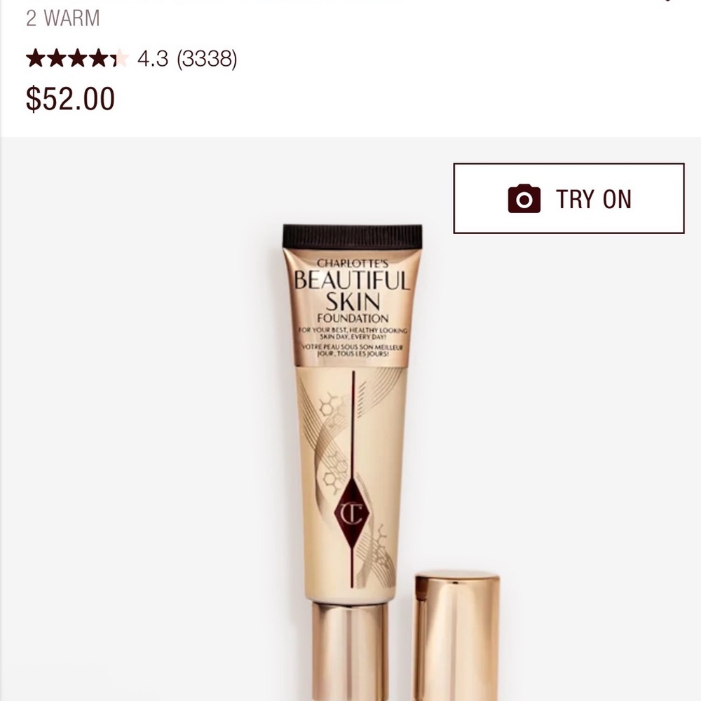 Charlotte Tilbury Foundation Shade 2 Warm Chaud